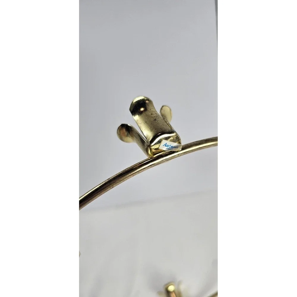 Vintage Autom Brass Advent Wreath Ring Candle Holder 4 Taper‎ Candles Christmas